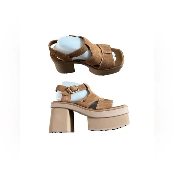 UGG Height Women's Platform T-strap Sandals - Picture 11 of 14